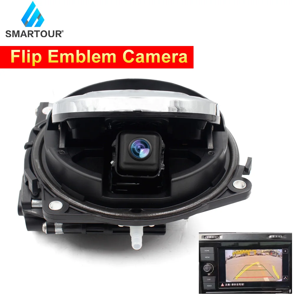 

Flipping Badge Reversing Camera Emblem Rear View Camera HD Badge Parking Camera For Passat B6 B7 B8 GOLF 5 6 GOLF 7 Polo T-Roc