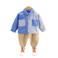 new spring autumn baby boys clothes fashion children casual shirt pants 2pcssets toddler cotton sports costume kids tracksuits