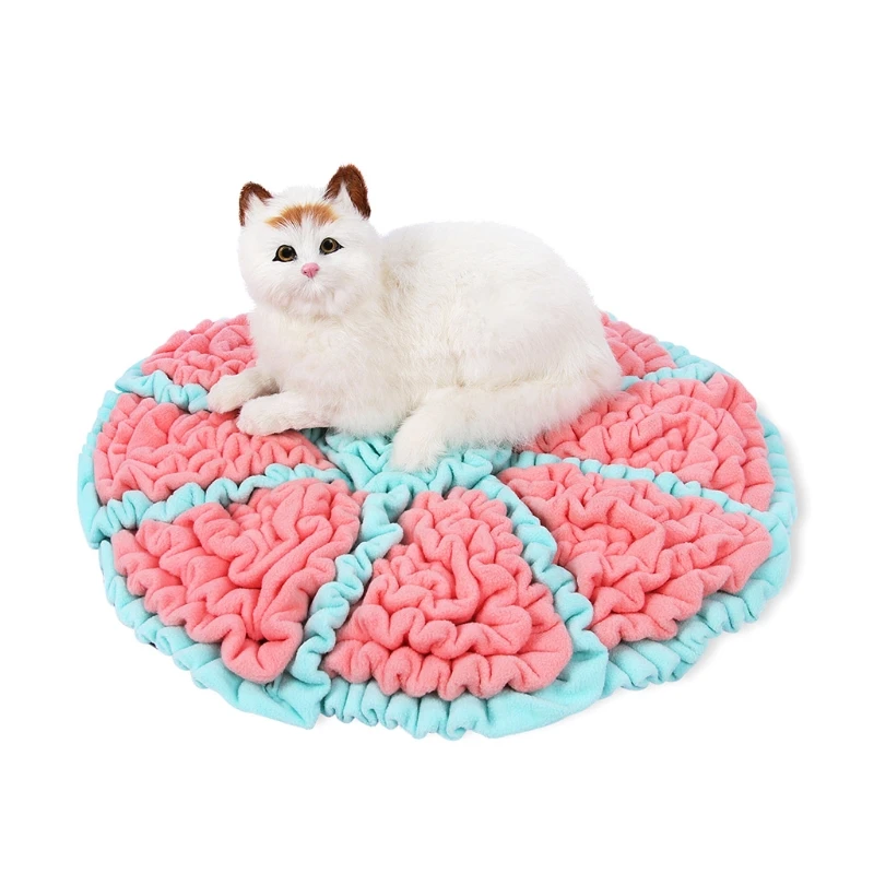 

Pet Dog Round Shape Snuffle Mat Nose Smell Training Blanket Sniffing Pad Carpet