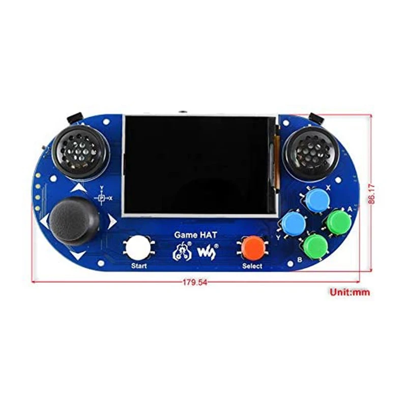 

Waveshare Game HAT for Raspberry Pi A+/B+/2B/3B/3B+ 3.5inch IPS Screen 480x320 Resolution 60 Frame Game Console