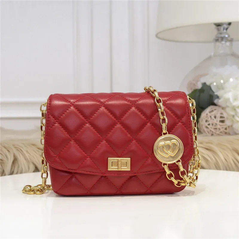 

2020 new CF gold coin bag sheepskin small fragrance chain Mini women's bag Single Shoulder Messenger small square bag