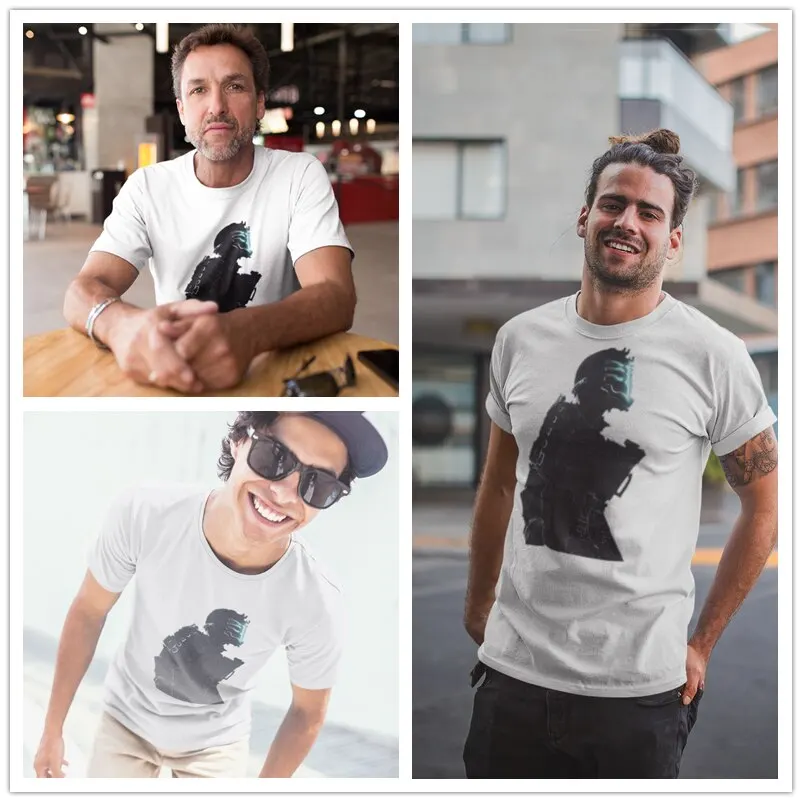 Мертвого пространства футболка с принтом из Dead Space хлопковые футболки коротким