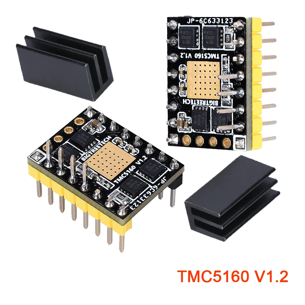 Драйвер BIGTREETECH TMC5160 V1.2 StepStick драйвер для шагового двигателя SPI с радиатором плата 3D