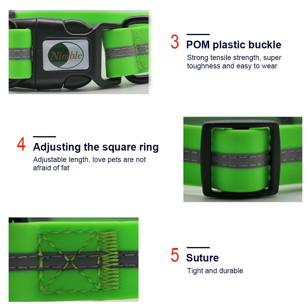 Новый ошейник для домашних животных водонепроницаемый легко чистится 6