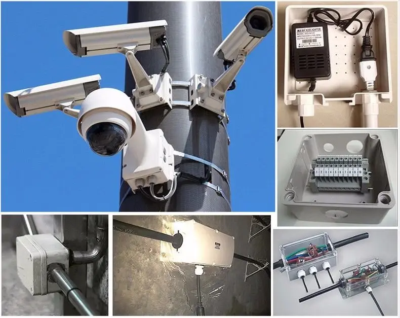 83x58x35 мм ABS IP65 водонепроницаемая Пластиковая распределительная коробка для проводов прозрачный корпус Электронный терминал
