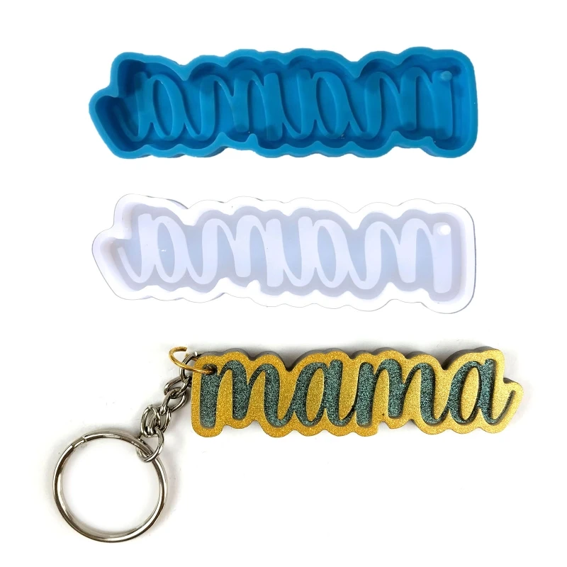 

Форма «сделай сам» для сережек на день матери, буквы мамы ручной работы, брелок, подвеска, силиконовая подвеска, форма, Ювелирное Украшение