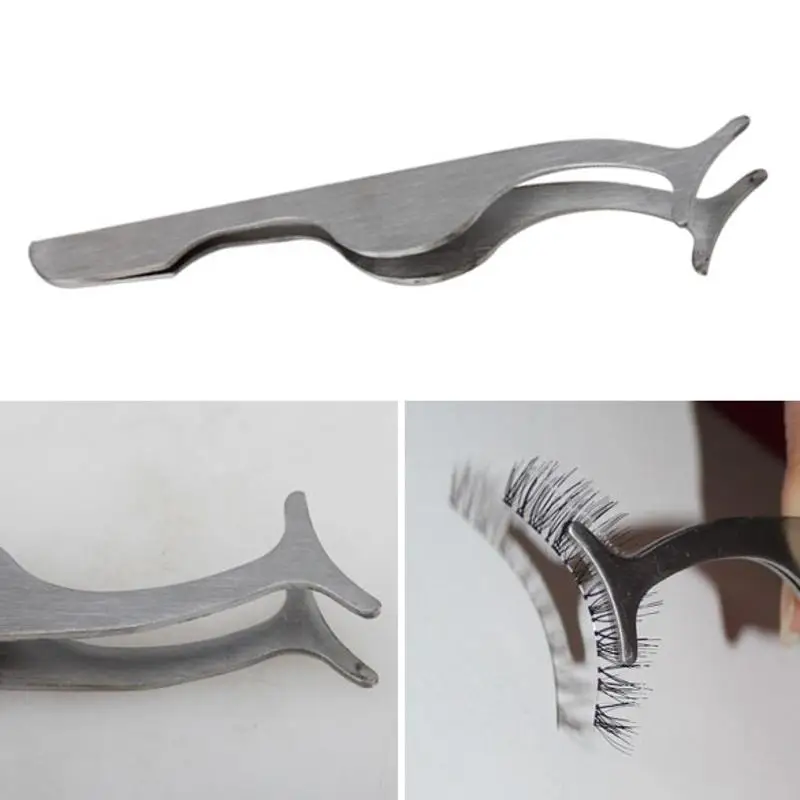 1 шт. Накладные ресницы глаз ресниц Пинцет аппликатор клип Красота инструмент для