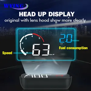 Проектор на лобовое стекло WYING OBD2, проектор на лобовое стекло, отображение температуры воды, превышения скорости, обмин, сигнализация напряжения M10, дисплей на лобовое стекло для автомобиля