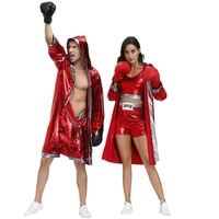 halloween adult women men boxing costume boxer role playing robe halloween carnival cosplay fancy dress
