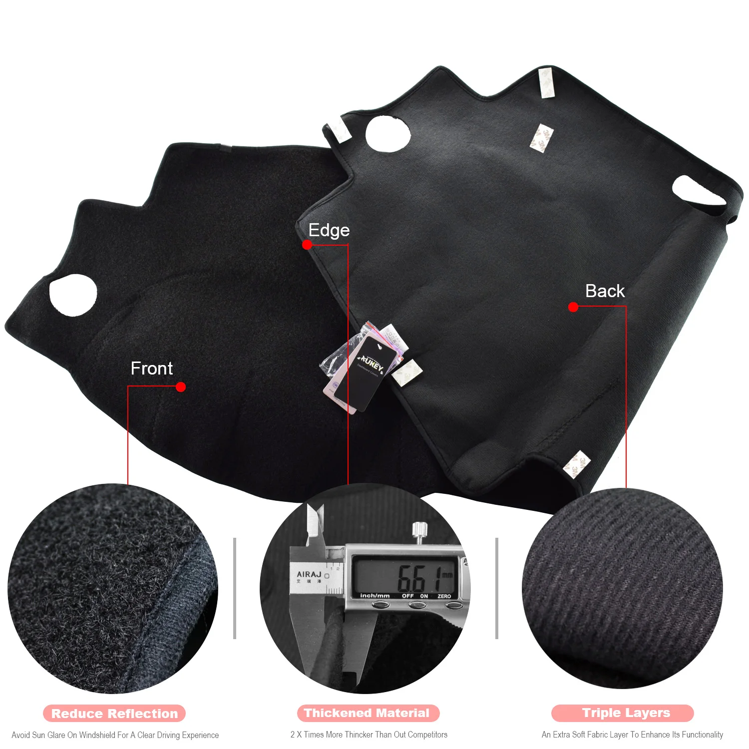 Чехол Xukey для приборной панели коврик подходит Honda CRV CR V 2007 2008 2009 2010 Pad