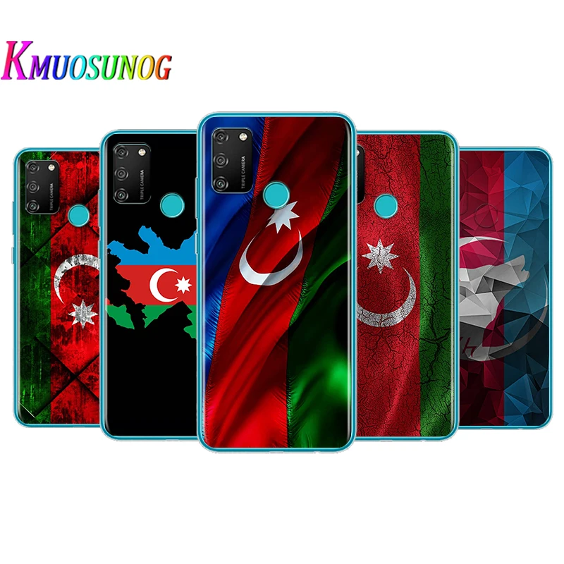 

Transparent Cover Azerbaijan flag For Honor V30 View 20 V20 30i 30S 30 20S 20E 20i 20 Lite Pro Plus Phone Case