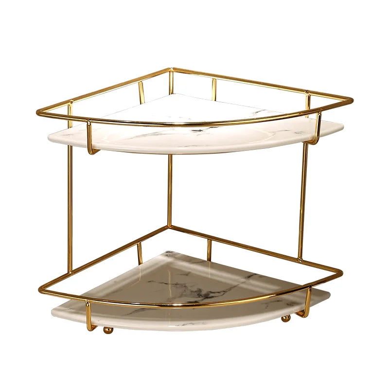 

2 Слои ванная комната стеллаж для хранения для косметики для мытья рук материалы Настольный Счетчик хранения угловой стеллаж для хранения