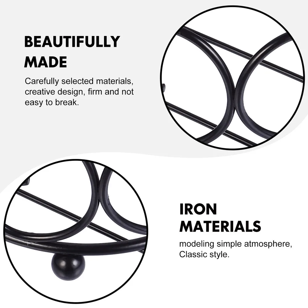 

2PCS Iron Coaster Holder Rack Practical Coaster Holder Sturdy Coaster Holder