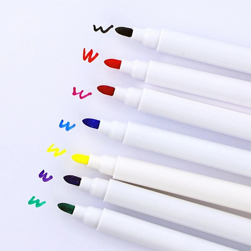 

Reusable Dry Erase Pocket Sleeves with Marker Holder- Assorted Colors,Adult and Children. Use for School,Work,Teaching,Playing,D