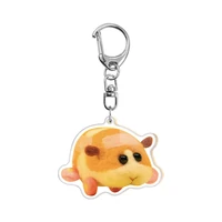 new japan molcar guinea pig cute animal key chain acrylic%c2%a0cartoon mouse model keyring charm bag keychains gift for woman child