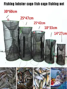 Reliable Nylon Mesh Frame Fishing Shrimping Crawfish Fish Net Trap Hot LA