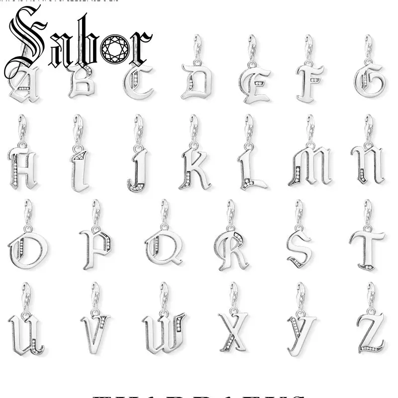 Посеребренная Подвеска с надписью Lucky буквами ABC модные ювелирные изделия