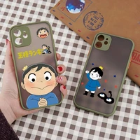 ranking of kings anime cartoon phone case green color matte transparent for iphone 12 11 pro max mini x xr xs 7 8 plus shell