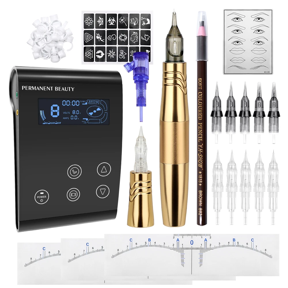 Biomaser P500 Permanent Makeup Machine Tattoo Pen Machine Kits Dual Use Eyebrow Tattoo Body Art Machine For SMP And Hair Scalp