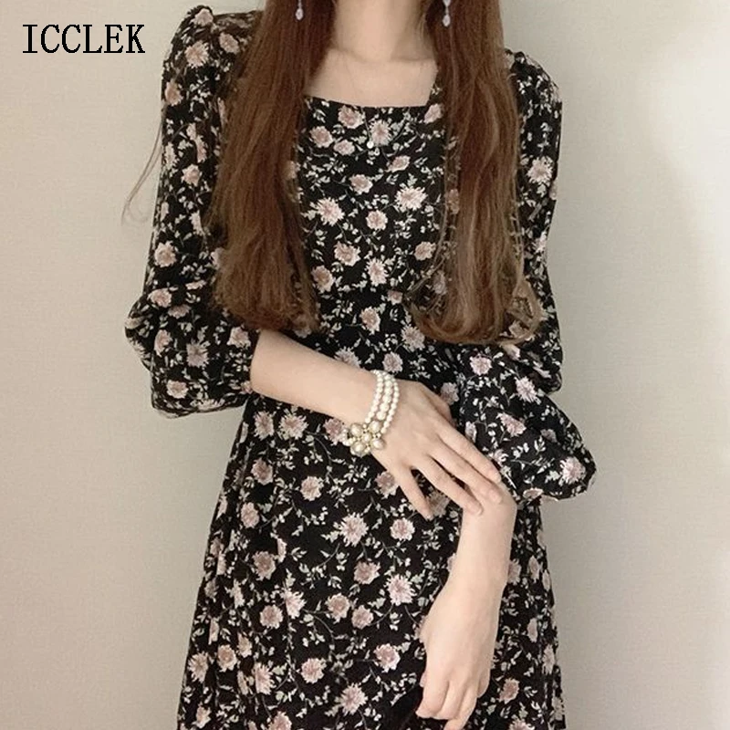 Летнее платье для офиса женское длинное Новинка 2021 корейское цельное Модное