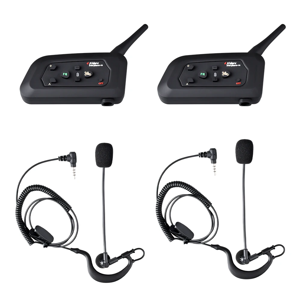 Fodsports 2 шт. V4 Шлем Интерком Беспроводная bluetooth-гарнитура для шлема BT Interphone рефери