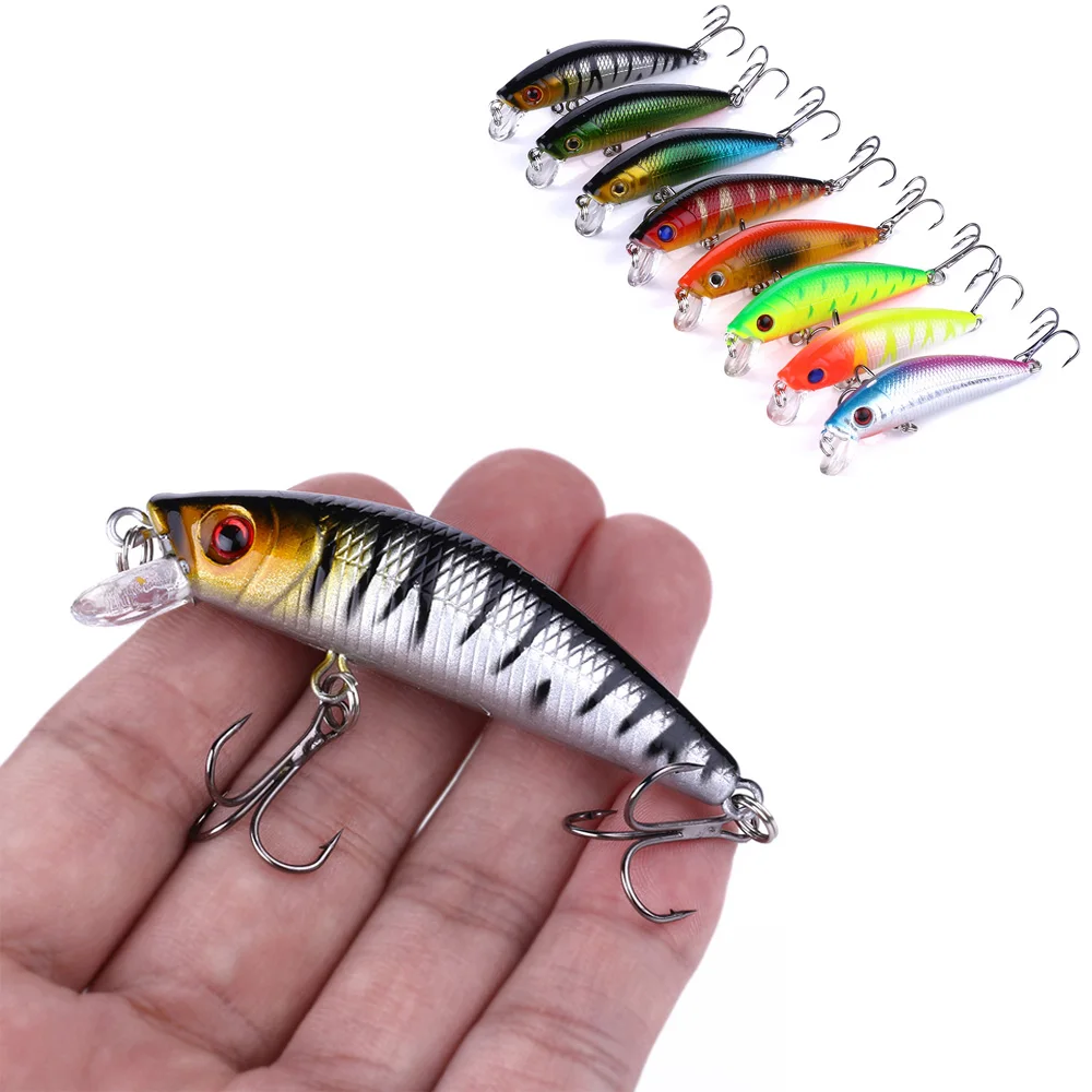1 шт. Рыболовная Приманка Minnow 3D глаза 7 см для рыболовный воблер искусственный