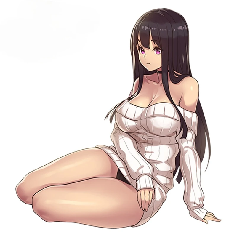 

Beauty Anime Funny Car Sticker Original Character Render Sexy Girl Vinyl Cartoon Auto Waterproof Protector Decal Kk13*8cm