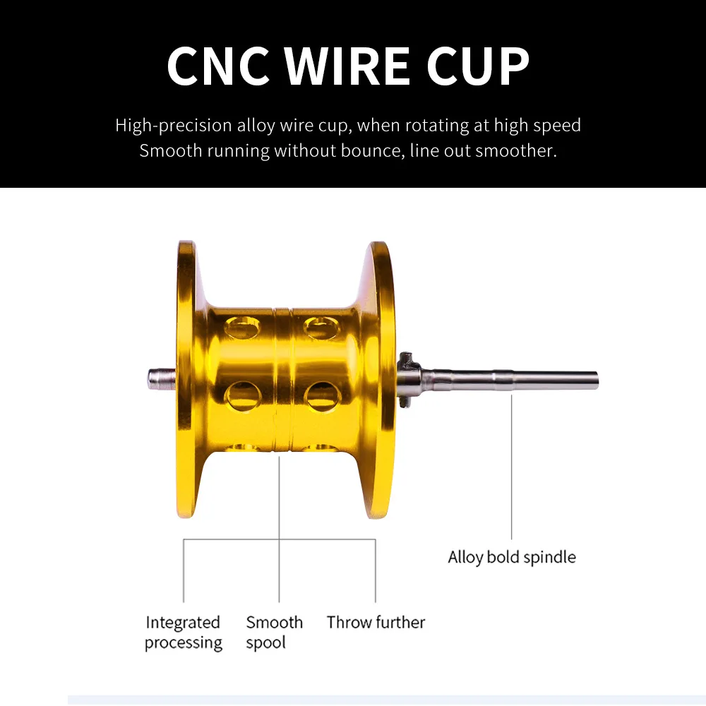 Рыболовная катушка для заброса приманки металлическая тормоз 8 кг высокая