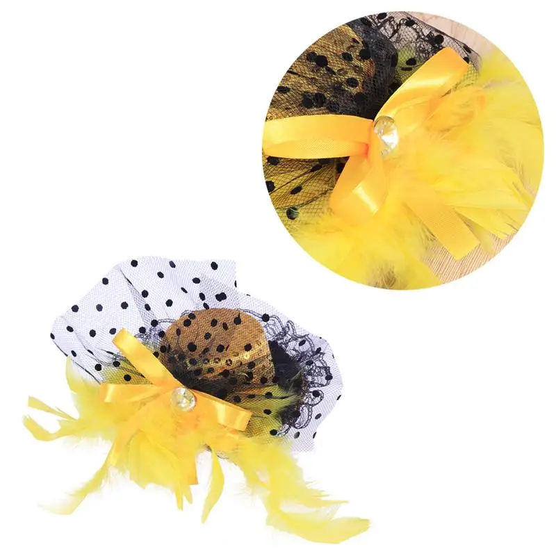 Женские головные уборы с перьями и зажимами вечерние для маскарада