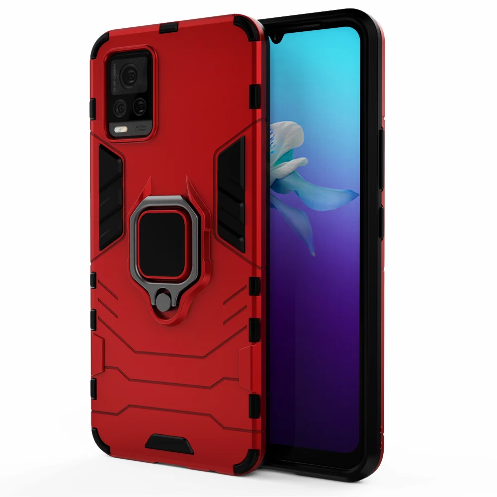 

For Vivo V20 Pro Case Magnetic Car Shockproof Ring Armor Phone Cover For Vivo V 20 Pro Case Vivo V20Pro V 20 SE 2020 Fundas