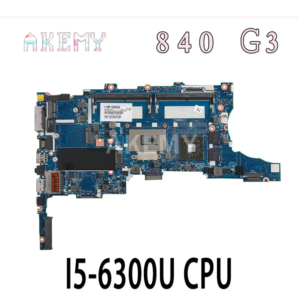 

Akemy для 850 G3 840 G3 Материнская плата ноутбука 918318-601 918318-501 918318-001 аккумулятор большой емкости 6050A2892401-MB-A01 SR2F0 I5-6300U Процессор 100% тест