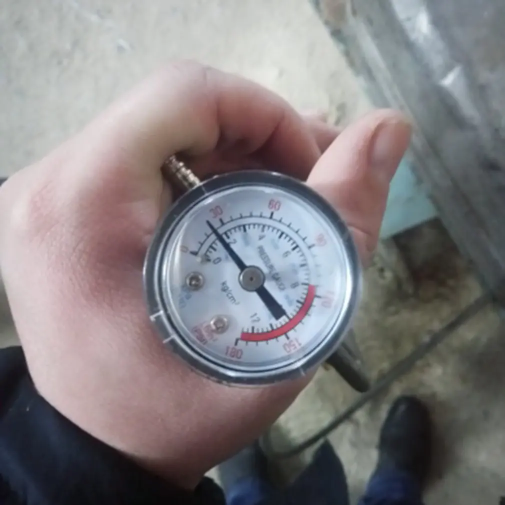 Y50 Portable Air Compressor Pressure Gauge Calibrator Dual Scale Manometer Horizontal 1 / 4 | Инструменты