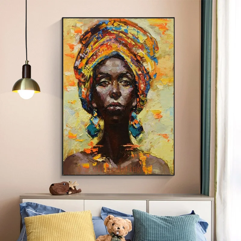 

Canvas Paintings Wall Art Pictures Prints Black Woman on Wall Room Home Poster Decoration for Living Decor Wall Art Picture
