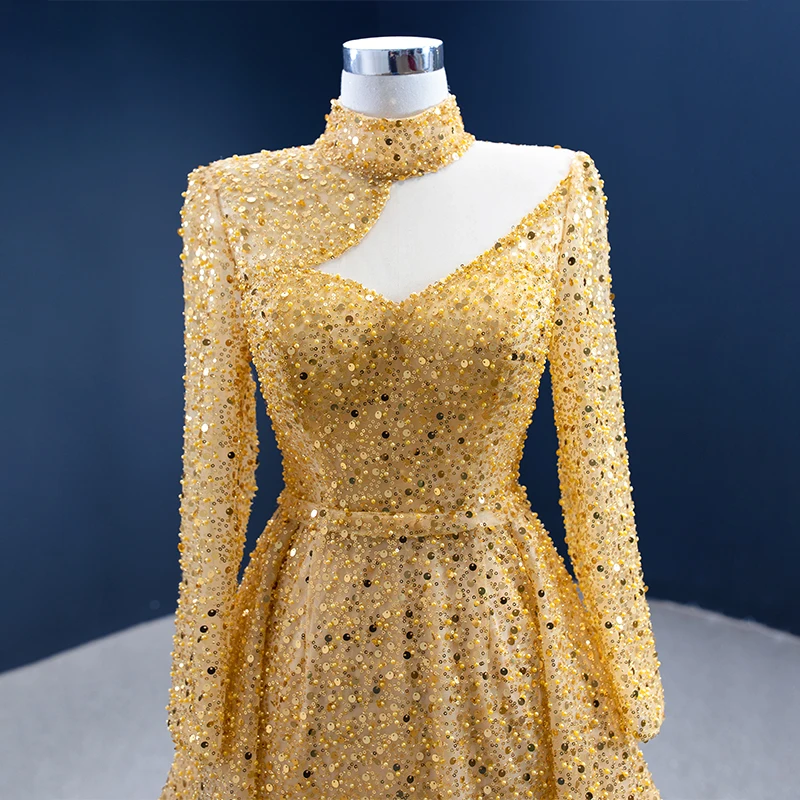 Рисунок 5 - RSM67271 Золотое роскошное сексуальное вечернее платье