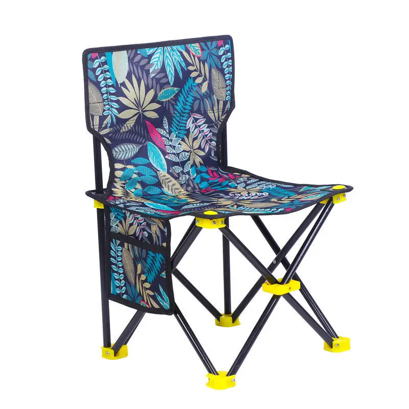 

Folding fishing chair super portable camping pony fishing stool art student back stool sketch chair