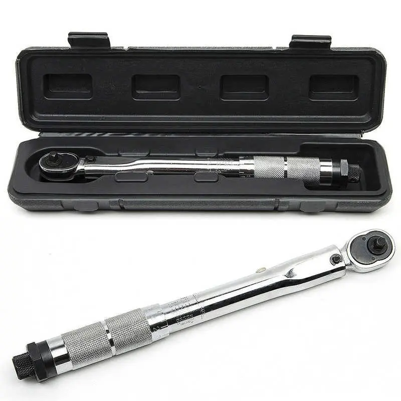 

1/4 3/8 1/2 Torque Preset Torque Wrench Drive Tool 5-25 Nm Positive Negative Two-way Adjustment Spanner Auto Repair Hand Tools