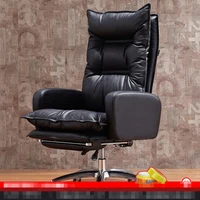 fashion retro nostalgia old furniture boss chair leather gaming reclining computer home office chair executive anchor