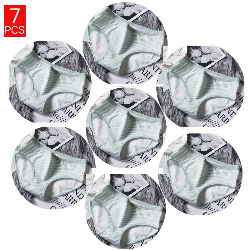 A1-LL-7PCS 7 шт./компл. низкая кружева женские трусики из хлопка Нижнее белье для женщин; Большие размеры брюки Трусики для девочек трусики трусы с низкой посадкой бесшовные трусики для женщин - Цвет: A1-LL-7PCS