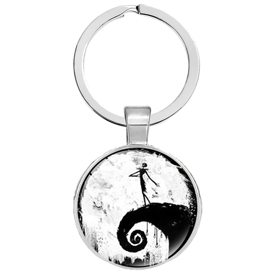 Кошмар перед Рождеством брелки Джек Скеллингтон и Салли мультфильм кулон