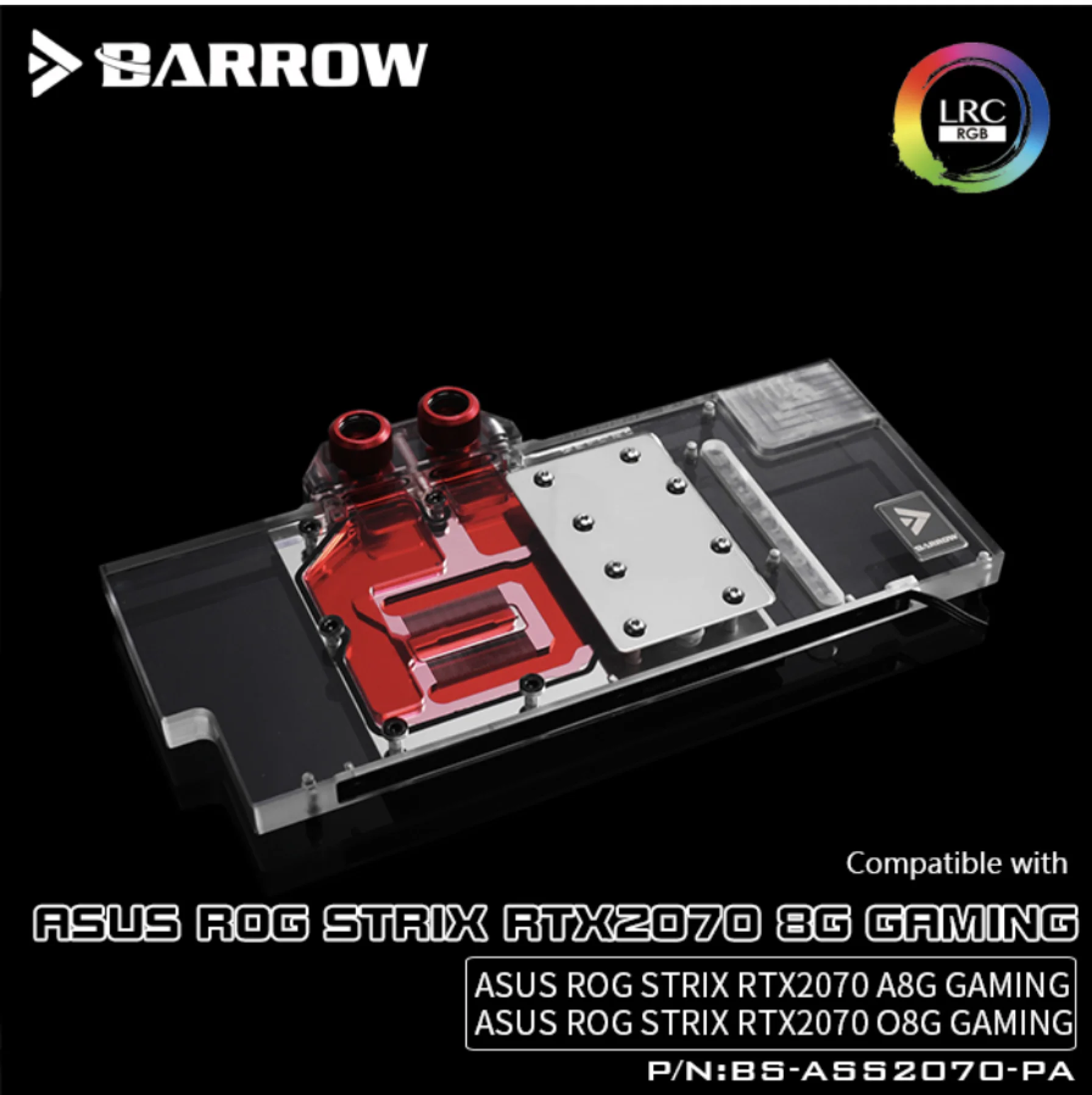 Игровой блок с водяным охлаждением Barrow LRC 2 0 графическая карта полным покрытием