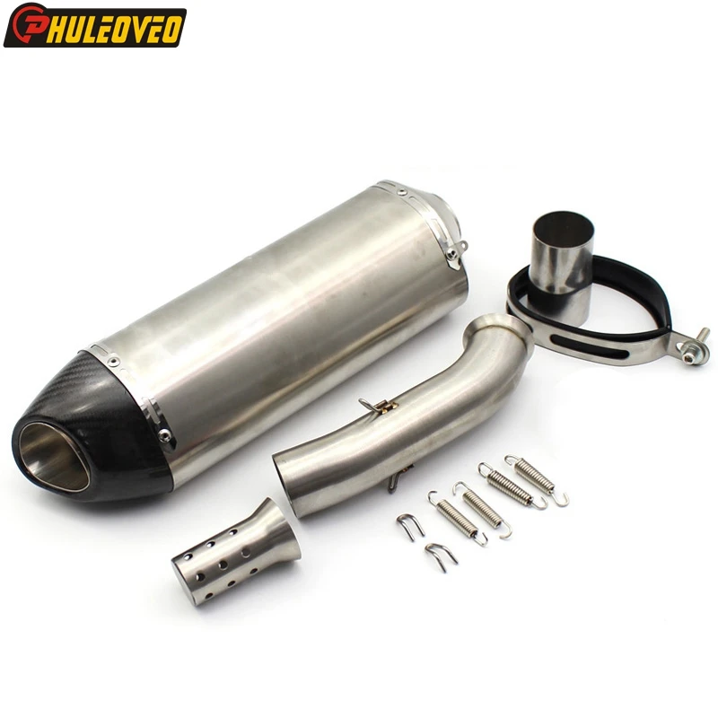 

Для KTM 125 390 250 DUKE 17-23 RC 125 390-2017 для Husqvarna Svartpilen VITPILEN 2020 401-2018 выхлопная Соединительная труба мотоцикла