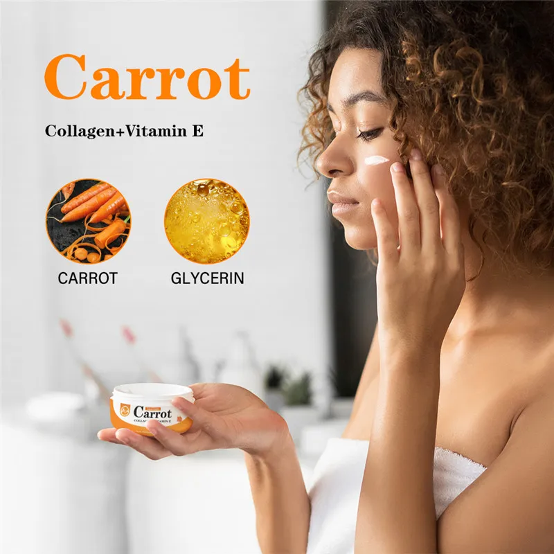 Отбеливающий крем для лица Minch морковный корректор темных пятен средство