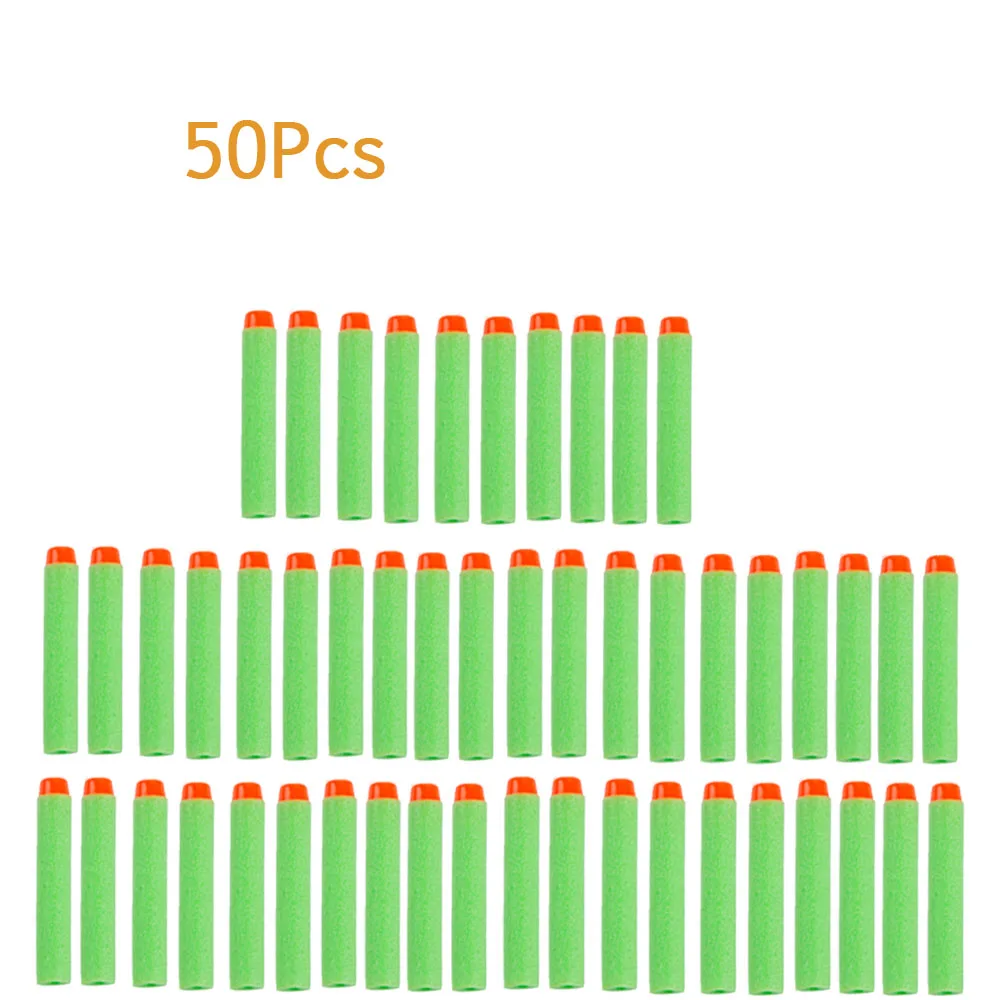 50Pcs-Green 30/50/100 шт. EVA мягкие пули для водомет Nerf Darts дырочку головы 7,2 см заправка игрушка дартс пистолет пули для настрйки серии Бластеры - Цвет: 50Pcs-Green