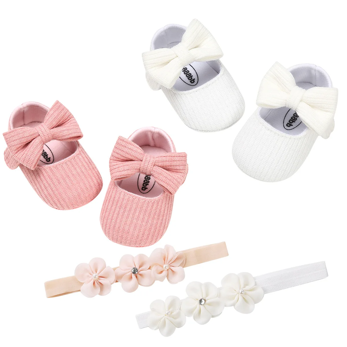 

Baby First Walkers Clothing Baby Shoes Newborn Infant Pram Girls Princess Moccasins Bowknot Solid Soft Shoes