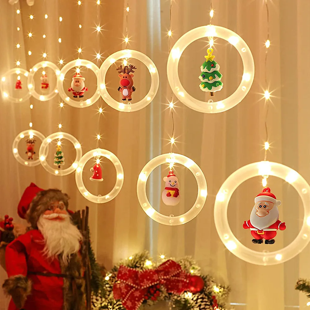 

USB Operated Copper Wire String Lights Wishing Ball Icicle Light Novelty Xmas Hanging Lights for Christmas Holiday Decoration