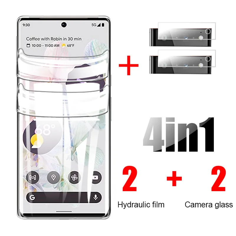 6 in 1 hydrogel film on for google pixel 6 pro screen protector protective films for pixel 6 pixel6 pro 6pro 6a film not glass free global shipping