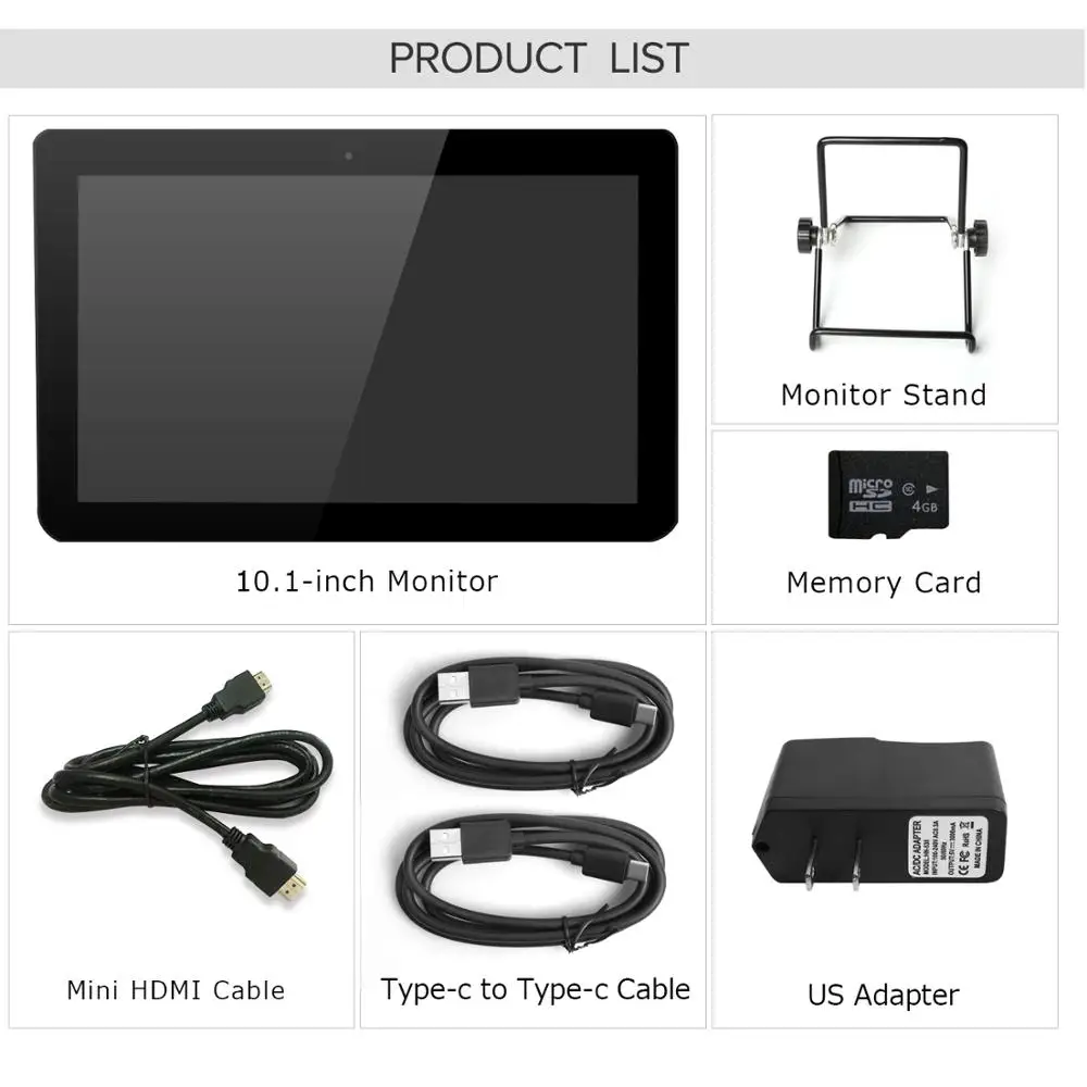 Портативный компьютерный монитор UPERFECT 10 дюймовый экран HD игровой дисплей Type C для
