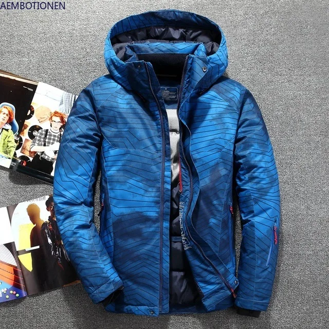 Новый мужской пуховик мужские зимние пальто повседневные толстые парки с