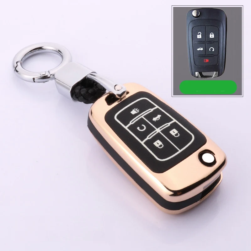 Светящийся чехол из сплава для автомобильного ключа Chevrolet Cruze Aveo Trax Opel Astra Corsa Meriva