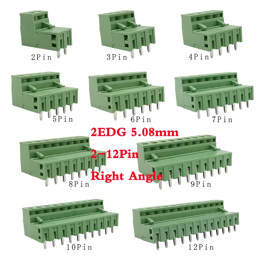 10/5 пар шаг 5 08 мм Клеммная колодка 2EDG 2 12 контактов Pcb винтовой коннектор разъем PCB